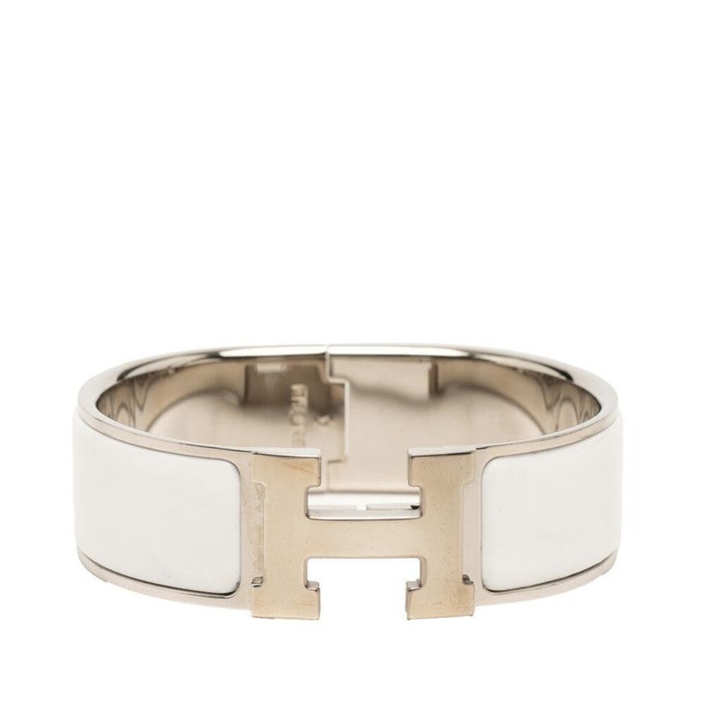 Hermes Clic Clac H PM Bracelet Silver White